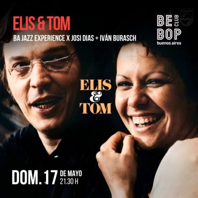 Flyer Show Elis & Tom en Bebop Club