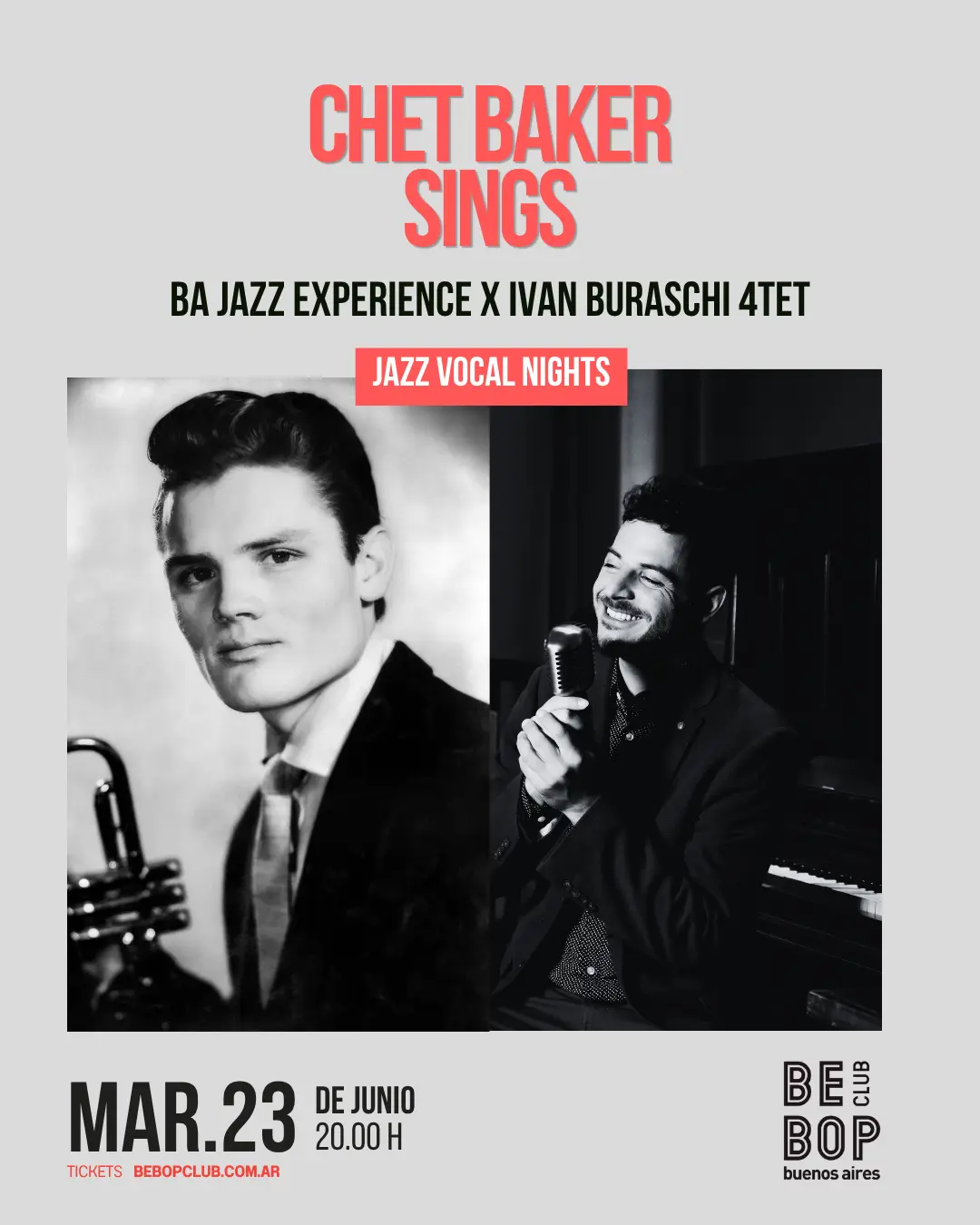 flyer chet baker junio